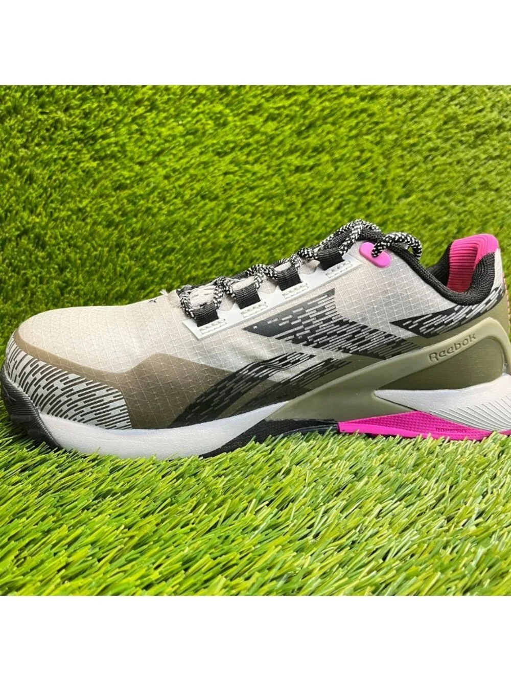 Reebok Nano X1 Adventure Womens Size 7.5D Gray Composite Toe Safety Work Shoes